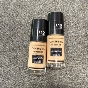 2 Covergirl Trublend Matte Made Foundation Comfort Matte L10 Light Porcelain